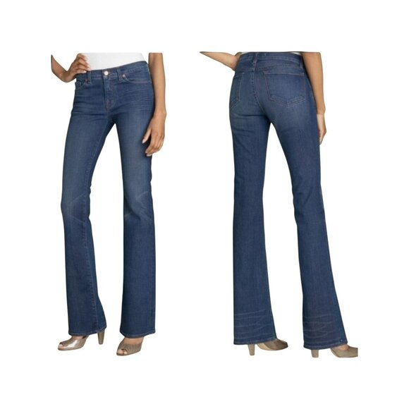J Brand Womens 30 Dark Blue Bootcut Flare Jeans Cotton Blend USA Made - Picture 13 of 13